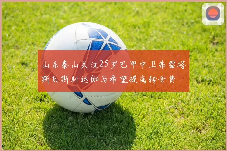 山东泰山关注25岁巴甲中卫弗雷塔斯瓦斯科达伽马希望提高转会费